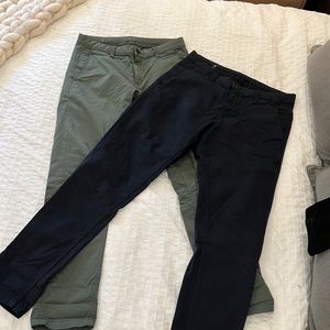 Zara Bundle. 2 pairs of tapered cotton pants. Size 30/31